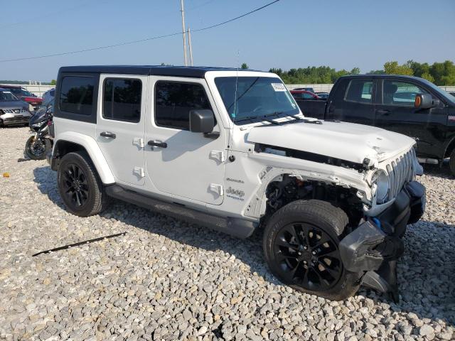 1C4JJXP60NW214821 - 2022 JEEP WRANGLER U SAHARA 4XE WHITE photo 4