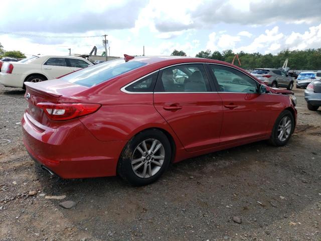 5NPE24AF5HH491142 - 2017 HYUNDAI SONATA SE RED photo 3