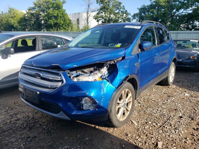 1FMCU9GD7JUA06382 - 2018 FORD ESCAPE SE BLUE photo 1