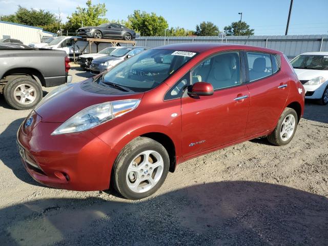 JN1AZ0CP9BT009206 - 2011 NISSAN LEAF SV RED photo 1