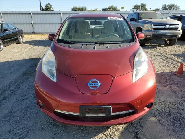 JN1AZ0CP9BT009206 - 2011 NISSAN LEAF SV RED photo 5