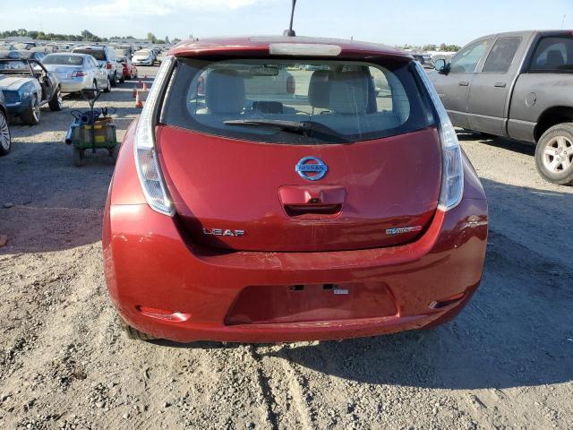 JN1AZ0CP9BT009206 - 2011 NISSAN LEAF SV RED photo 6