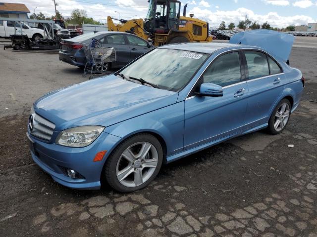 WDDGF5EB5AR108766 - 2010 MERCEDES-BENZ C 300 BLUE photo 1