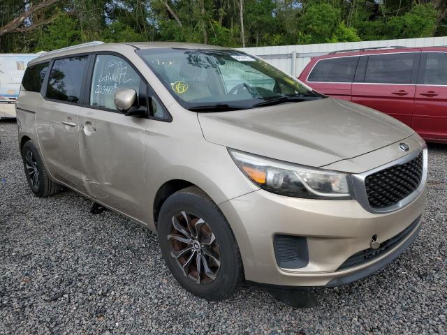 KNDMB5C18F6022413 - 2015 KIA SEDONA LX TAN photo 4