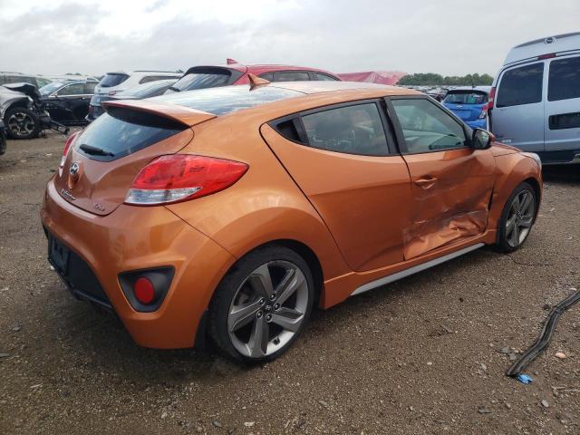 KMHTC6AE9FU219733 - 2015 HYUNDAI VELOSTER TURBO ORANGE photo 3