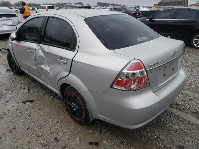 KL1TD56697B132836 - 2007 CHEVROLET AVEO BASE SILVER photo 3