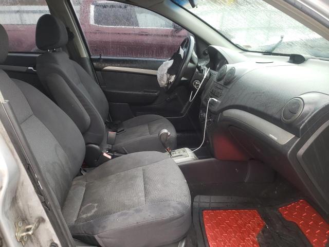 KL1TD56697B132836 - 2007 CHEVROLET AVEO BASE SILVER photo 5