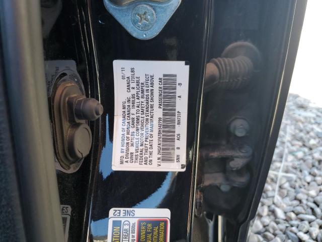 2HGFA1F67BH542799 - 2011 HONDA CIVIC LX-S أسود صورة 12