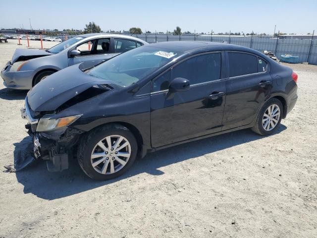 19XFB2F90CE347927 - 2012 HONDA CIVIC EXL BLACK photo 1