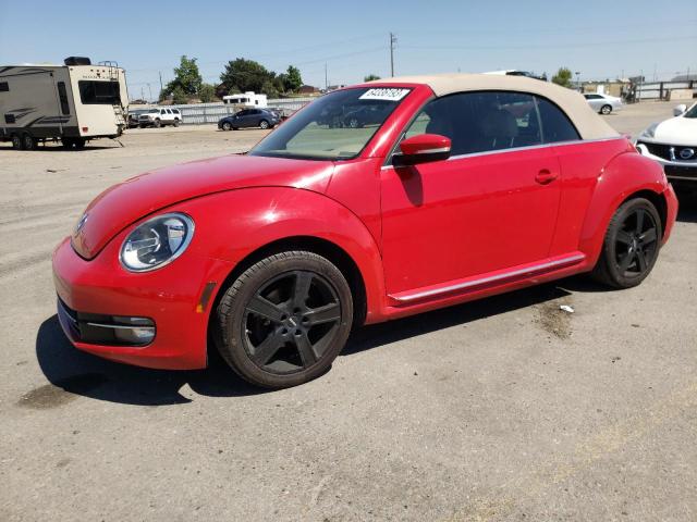 3VW5P7AT7EM802694 - 2014 VOLKSWAGEN BEETLE RED photo 1