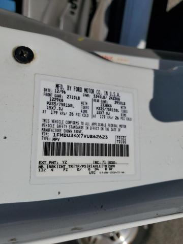 1FMDU34X7VUB62623 - 1997 FORD EXPLORER WHITE photo 13