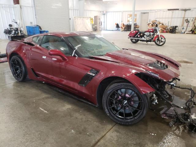 1G1YR2D62J5602396 - 2018 CHEVROLET CORVETTE Z06 2LZ MAROON photo 4