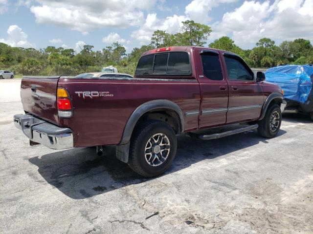 5TBRT34121S208570 - 2001 TOYOTA TUNDRA ACCESS CAB ბურგუნდია ფოტო 3