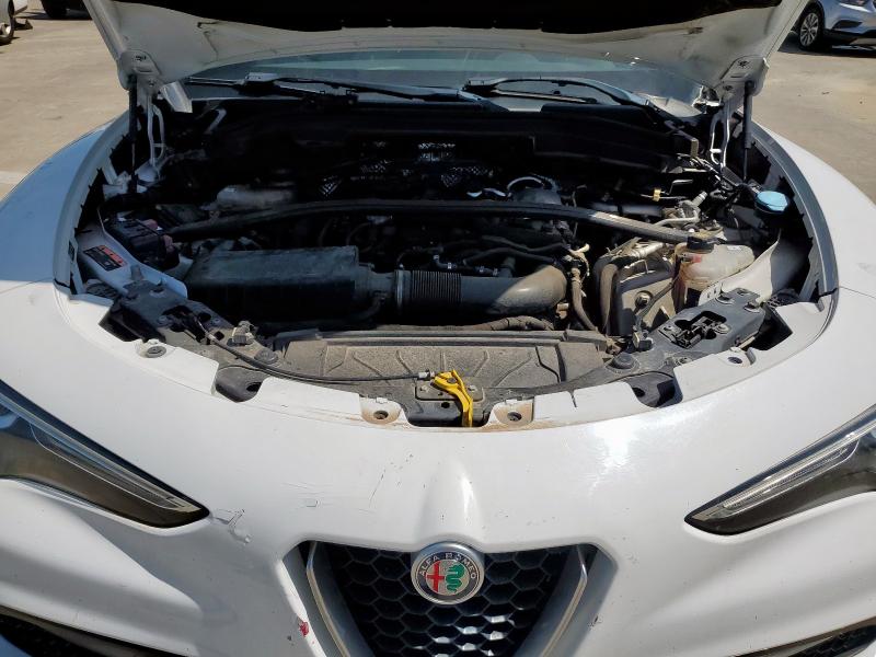 ZASFAKBN8J7B81876 - 2018 ALFA ROMEO STELVIO TI WHITE photo 12