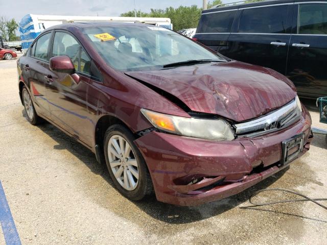 19XFB2F93CE044866 - 2012 HONDA CIVIC EXL MAROON photo 4