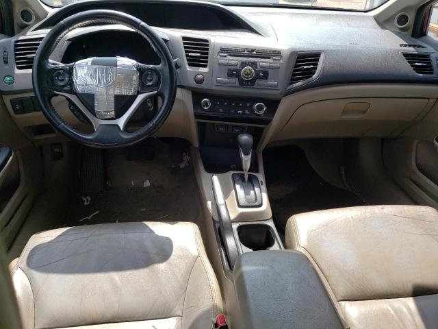 19XFB2F93CE044866 - 2012 HONDA CIVIC EXL მუქწითელი ფოტო 8