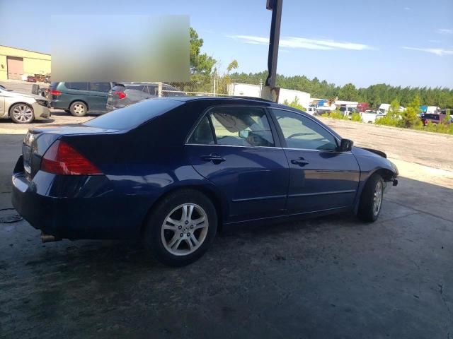 1HGCM56727A093418 - 2007 HONDA ACCORD EX BLUE photo 3