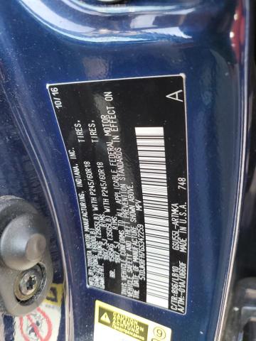 5TDJKRFH7GS342259 - 2016 TOYOTA HIGHLANDER XLE أزرق صورة 13