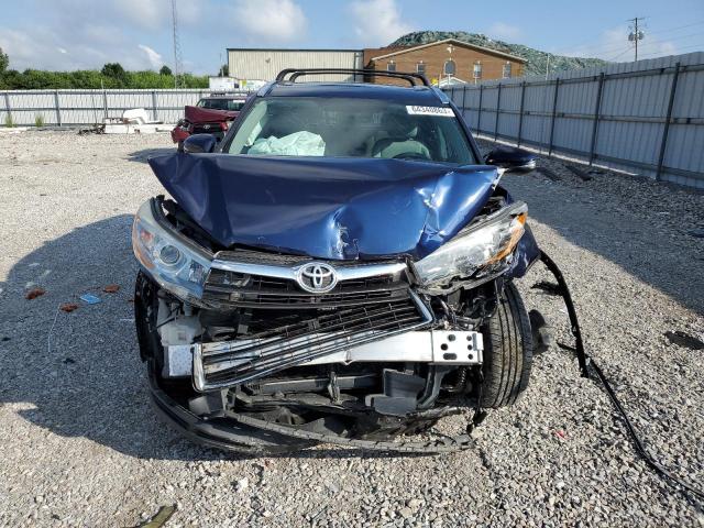 5TDJKRFH7GS342259 - 2016 TOYOTA HIGHLANDER XLE أزرق صورة 5