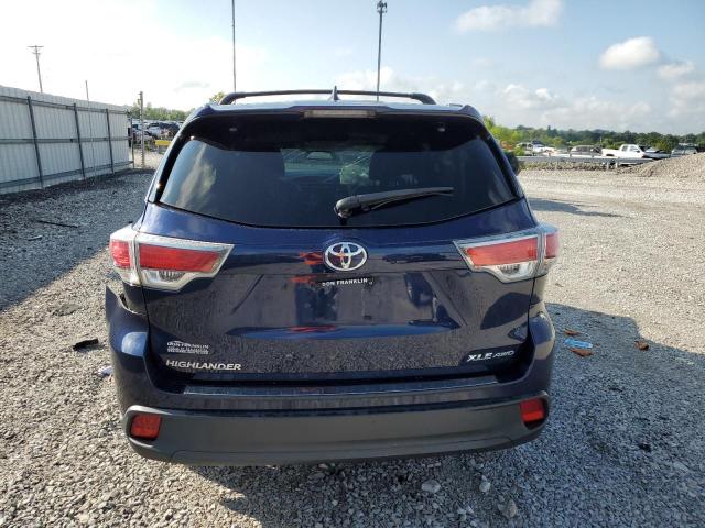 5TDJKRFH7GS342259 - 2016 TOYOTA HIGHLANDER XLE أزرق صورة 6