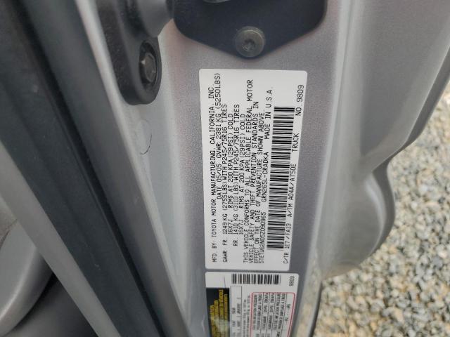 5TETU62N05Z090965 - 2005 TOYOTA TACOMA PRERUNNER ACCESS CAB SILVER photo 12