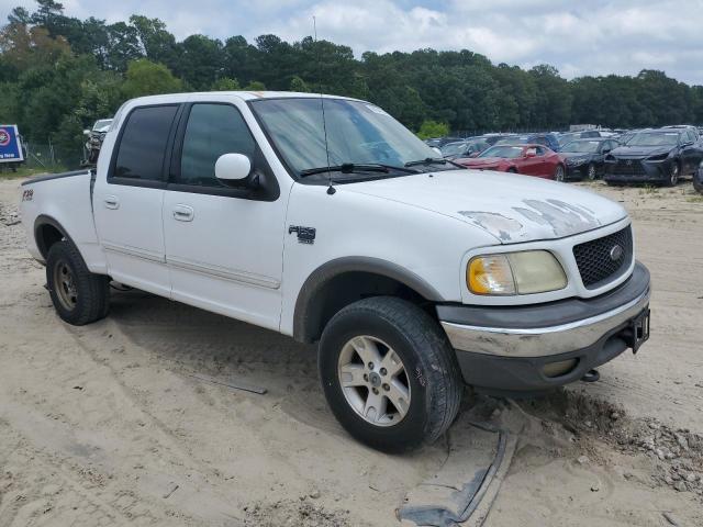 1FTRW08L12KA47663 - 2002 FORD F150 SUPERCREW WHITE photo 4