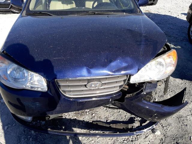 KMHDU46D09U787640 - 2009 HYUNDAI ELANTRA GLS BLUE photo 9