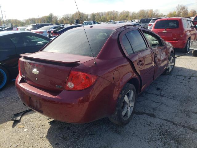 1G1AL58F687291505 - 2008 CHEVROLET COBALT LT RED photo 4