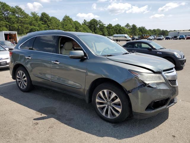 5FRYD4H41EB003180 - 2014 ACURA MDX TECHNOLOGY GRAY photo 4