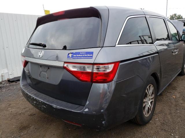 5FNRL5H48CB011126 - 2012 HONDA ODYSSEY EX GRAY photo 3