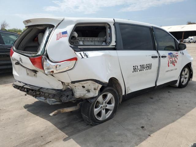 5TDZK3DC5DS332381 - 2013 TOYOTA SIENNA WHITE photo 3