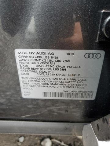 WA1GAAFY0R2037589 - 2024 AUDI Q5 PREMIUM 45 GRAY photo 13