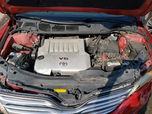 4T3ZK3BB7AU028537 - 2010 TOYOTA VENZA RED photo 11
