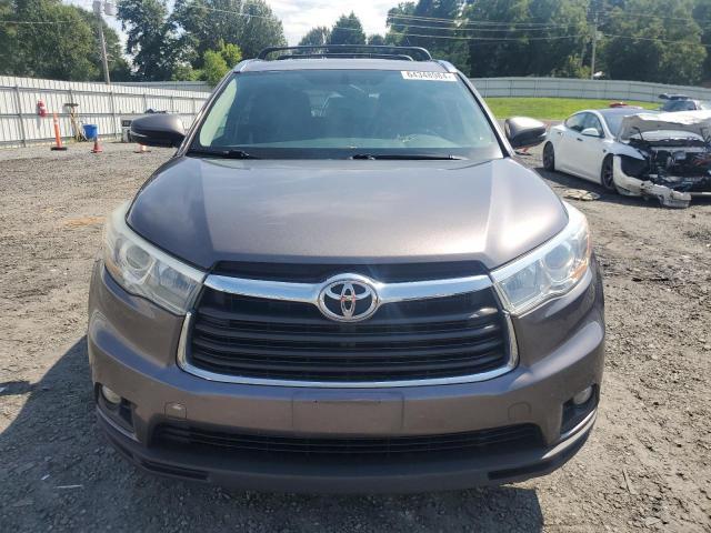 5TDJKRFHXFS189391 - 2015 TOYOTA HIGHLANDER XLE CHARCOAL photo 5