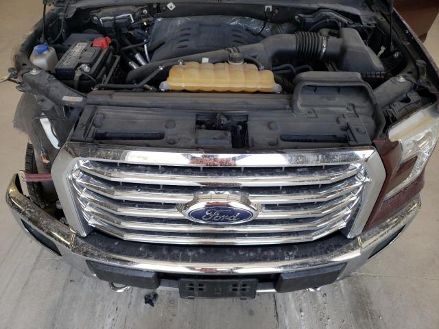 1FTEW1EG8FKE39766 - 2015 FORD F150 SUPERCREW MAROON photo 11