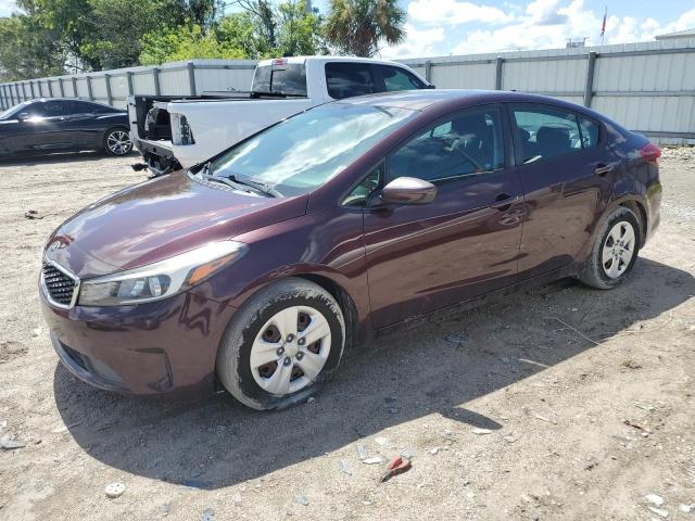 3KPFL4A76HE082484 - 2017 KIA FORTE LX BURGUNDY photo 1