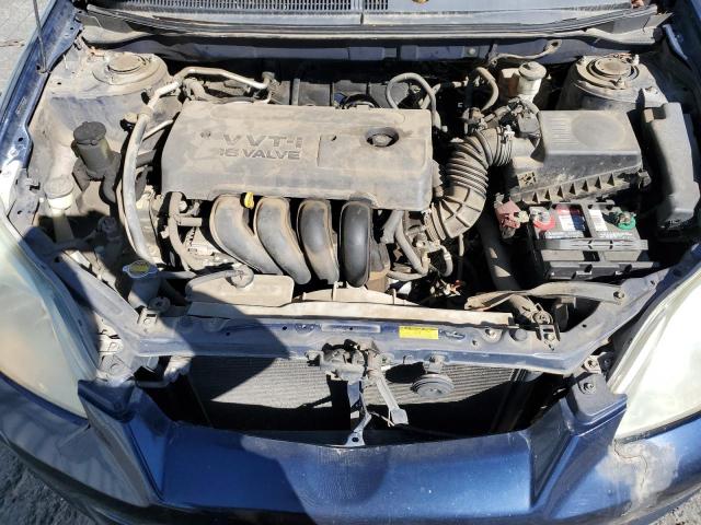 2T1KR32E76C585280 - 2006 TOYOTA COROLLA MA XR BLUE photo 11