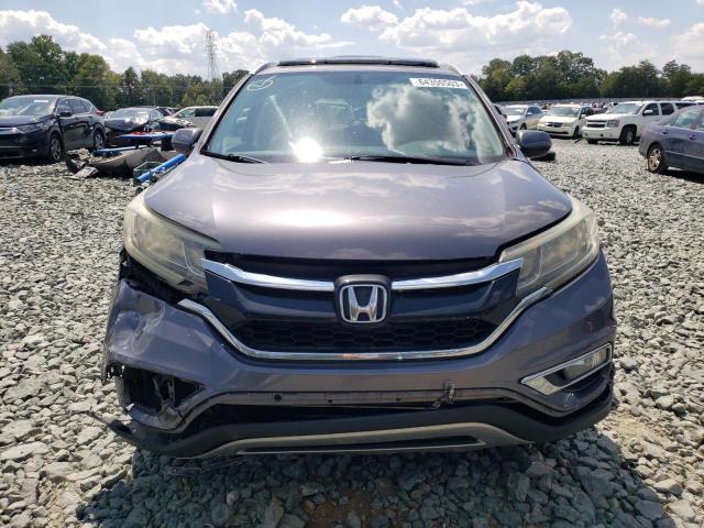 2HKRM4H71GH658010 - 2016 HONDA CR-V EXL GRAY photo 5