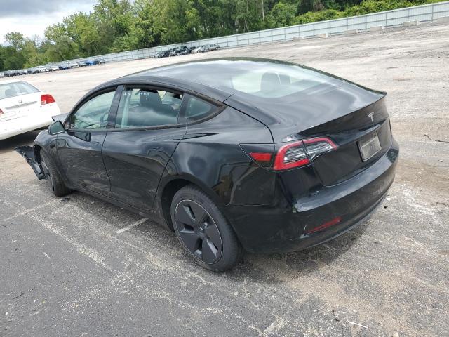 5YJ3E1EA3NF368476 - 2022 TESLA MODEL 3 BLACK photo 2