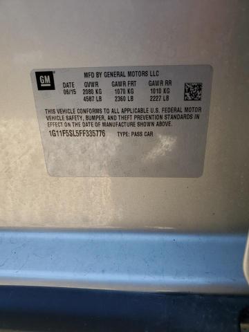 1G11F5SL5FF335776 - 2015 CHEVROLET MALIBU LTZ ბეჟი ფოტო 12