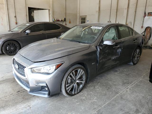 JN1EV7ARXKM594009 - 2019 INFINITI Q50 LUXE GRAY photo 1