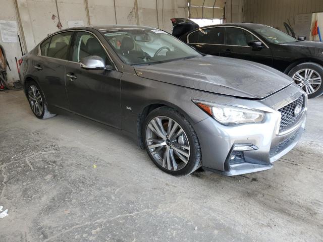 JN1EV7ARXKM594009 - 2019 INFINITI Q50 LUXE GRAY photo 4