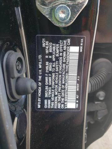 SHHFK7H45MU228831 - 2021 HONDA CIVIC SPORT 黑色 照片 13