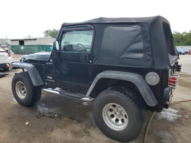 1J4FA49S06P766307 - 2006 JEEP WRANGLER / SPORT BLACK photo 2