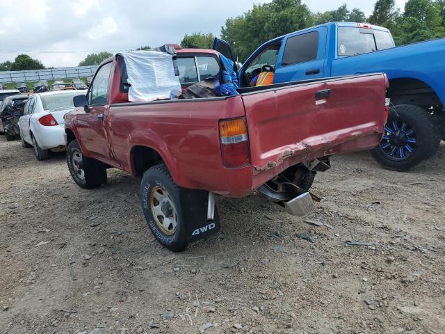 4TARN01P7RZ266124 - 1994 TOYOTA PICKUP 1/2 TON SHORT WHEELBASE DX BURGUNDY photo 2