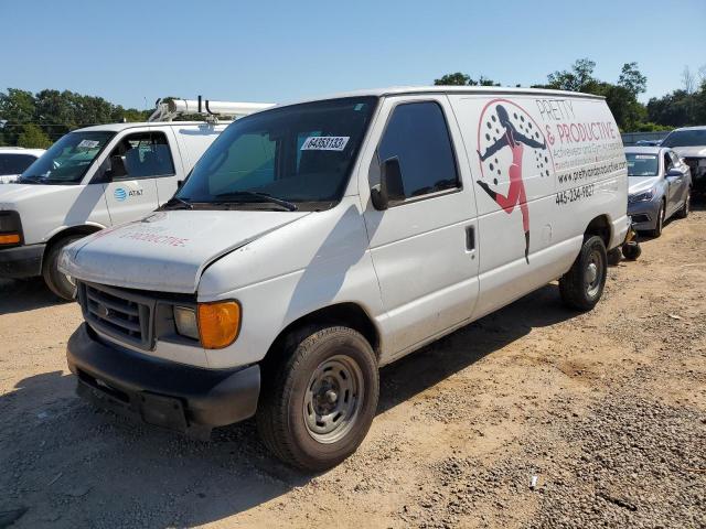 1FTRE14W46HB02084 - 2006 FORD ECONOLINE E150 VAN WHITE photo 1