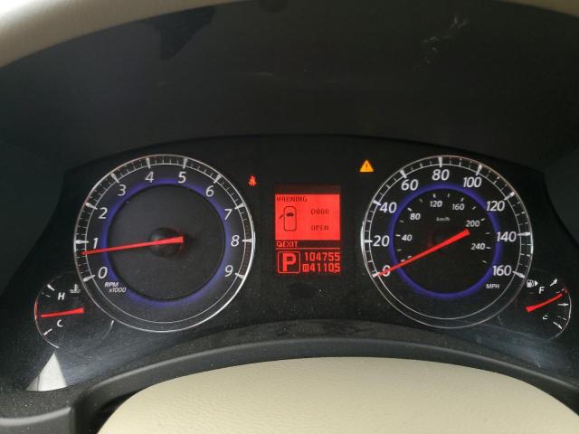 JNKAJ09F98M360556 - 2008 INFINITI EX35 BASE Սպիտակ լուսանկար 9