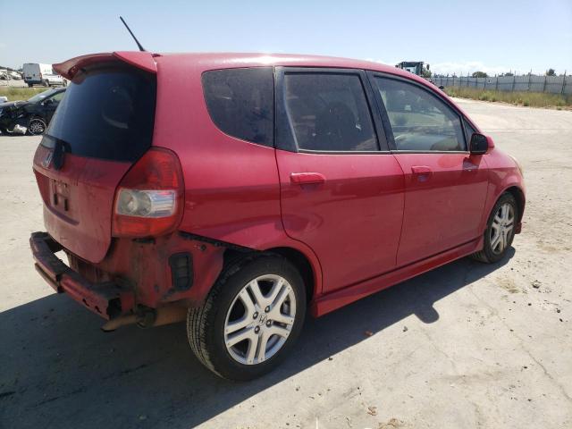 JHMGD38647S026885 - 2007 HONDA FIT S 红色 照片 3