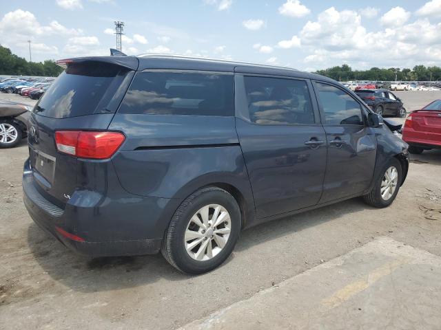 KNDMB5C11F6021216 - 2015 KIA SEDONA LX BLUE photo 3