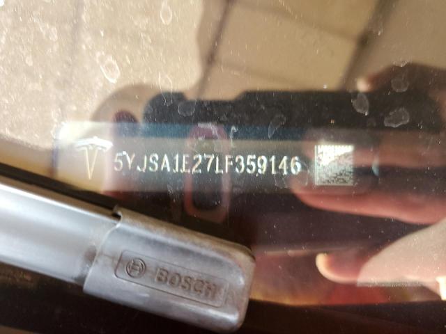 5YJSA1E27LF359146 - 2020 TESLA MODEL S Կարմիր լուսանկար 12